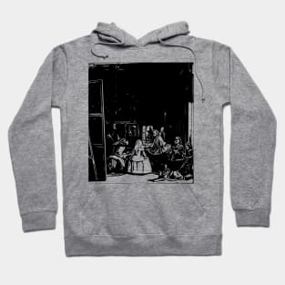 Diego Velázquez | The Maids of Honour | Line art Hoodie